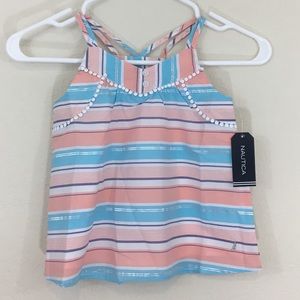 Girls Top, Sleeveless, Stripes